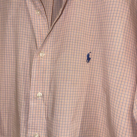 Ralph Lauren Blake Shirt Men's Size XL 100% Cotton Button Up Pastels Plaid - Picture 4 of 8